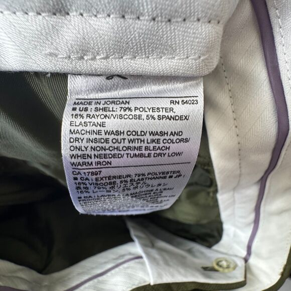 Banana Republic Logan Fit Women’s Dress Pants Size 6 Island Green Bootcut Stretc - Picture 7 of 7